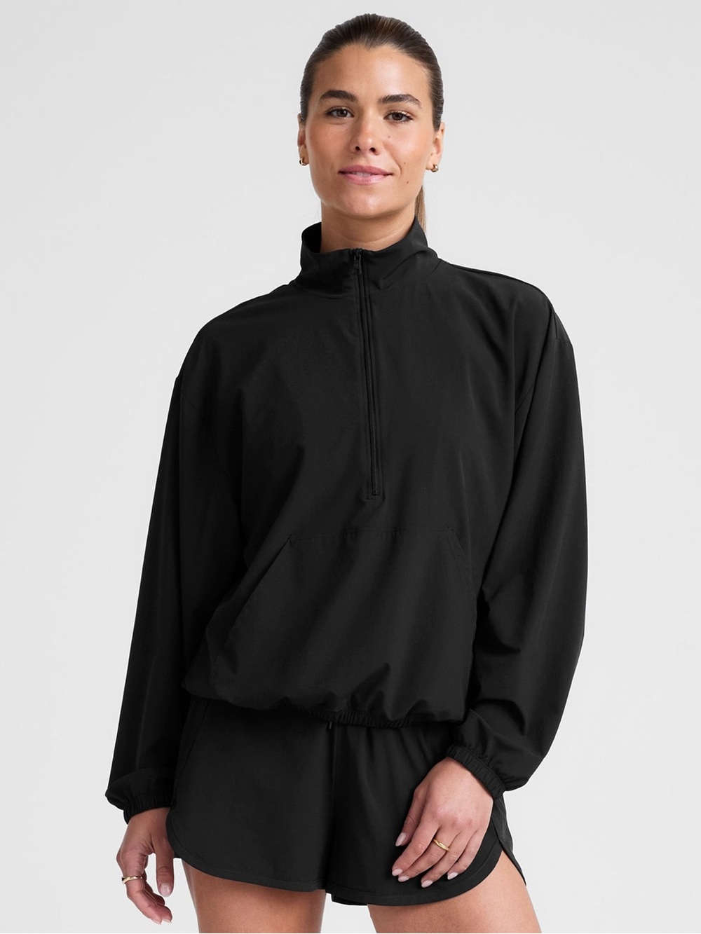 BeyondYoga Black Windbreaker — NWT